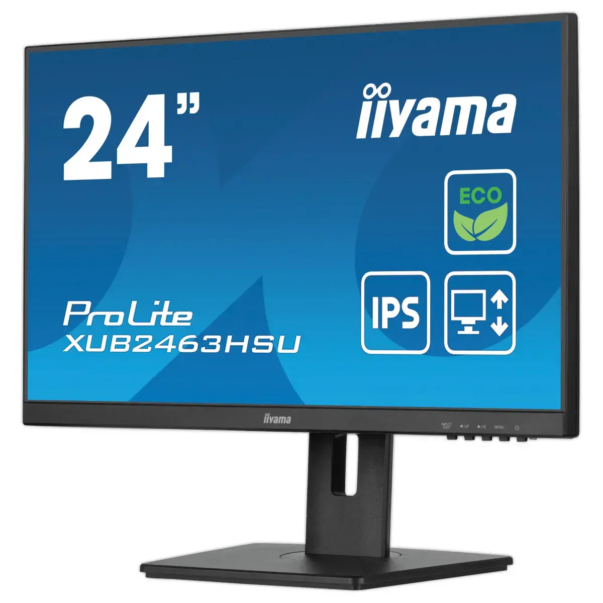 Moniteur IIYAMA 24" Green avec pied ergonomique réglable en hauteur photo du produit