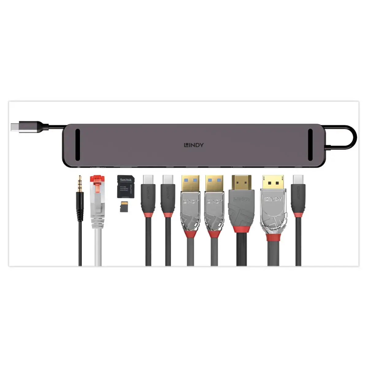 Mini Docking Station USB-C pour PC Portable - LINDY photo du produit