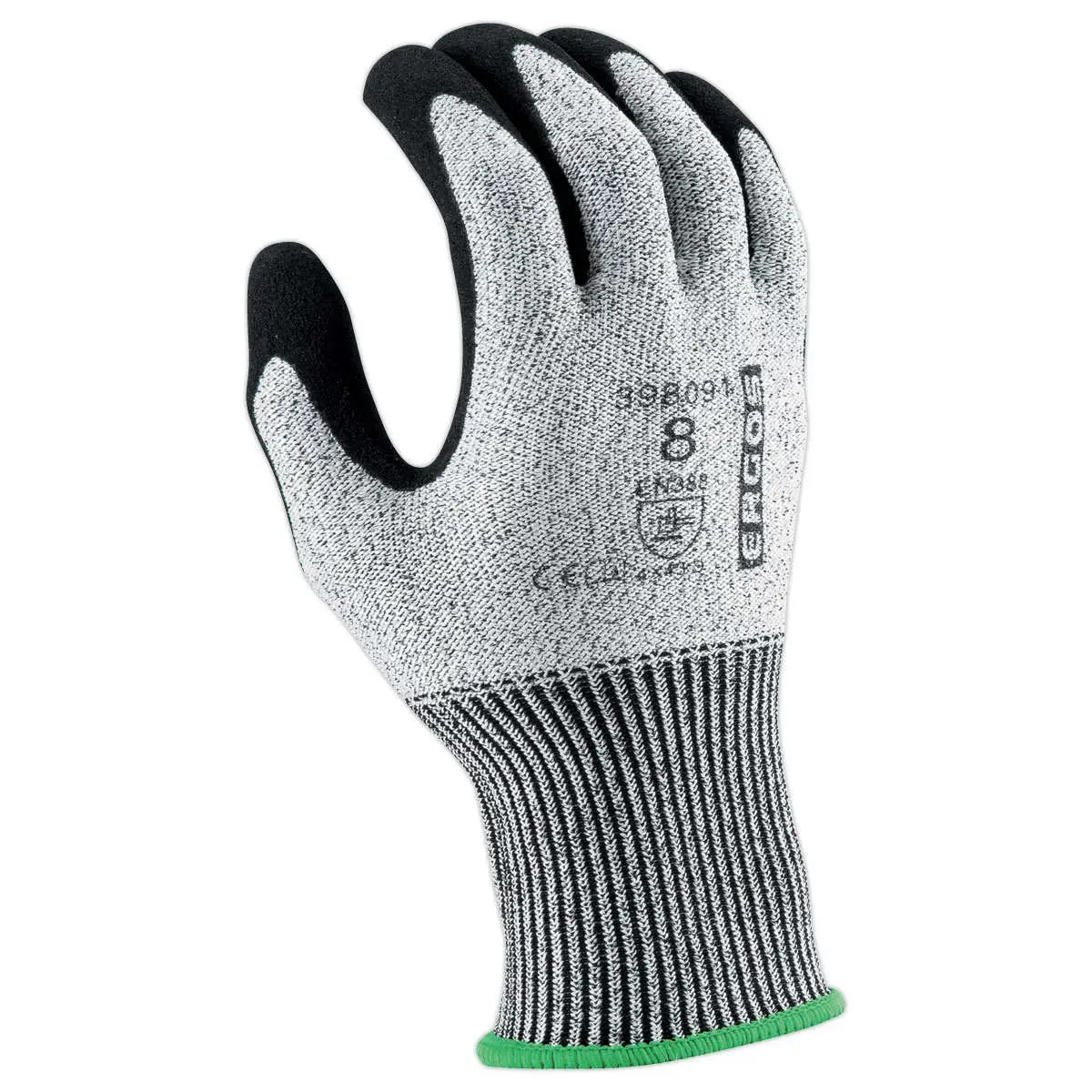 12 paires de gants manutention - mousse nitrile SANDY - gris/noir - Taille 8 - RG photo du produit