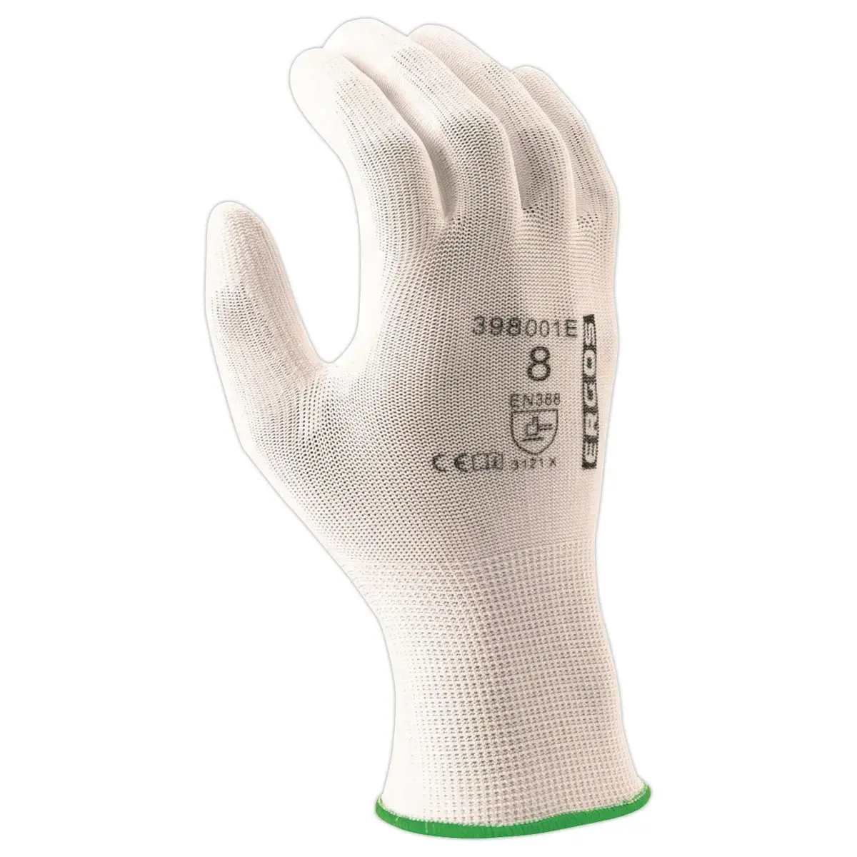 12 paires de gants polyester - blanc - Taille 6 - RG photo du produit