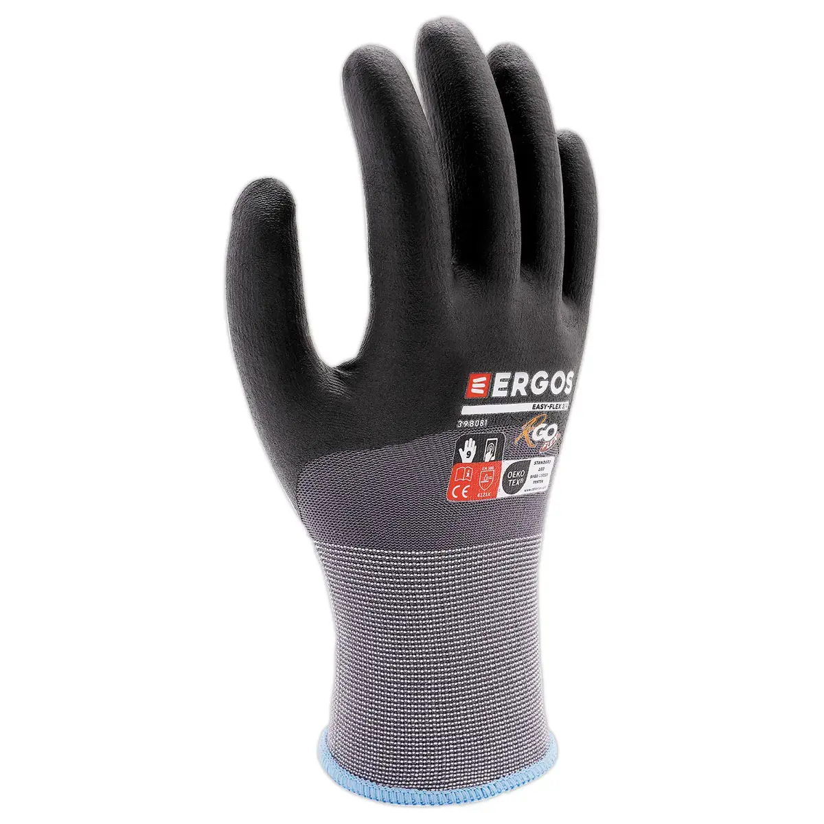 12 Gants de manutention ERGOS R'GO FLEX 398081 - Jauge 15 - Taille 10 - RG photo du produit