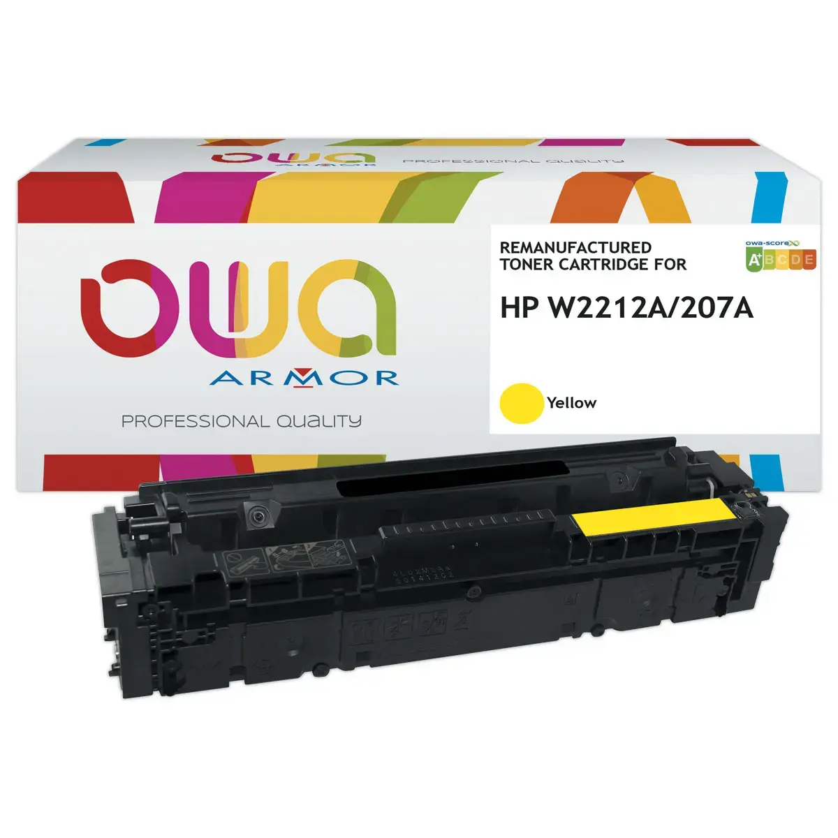 HP W2212A - toner remanufactur&eacute; OWA - Jaune photo du produit