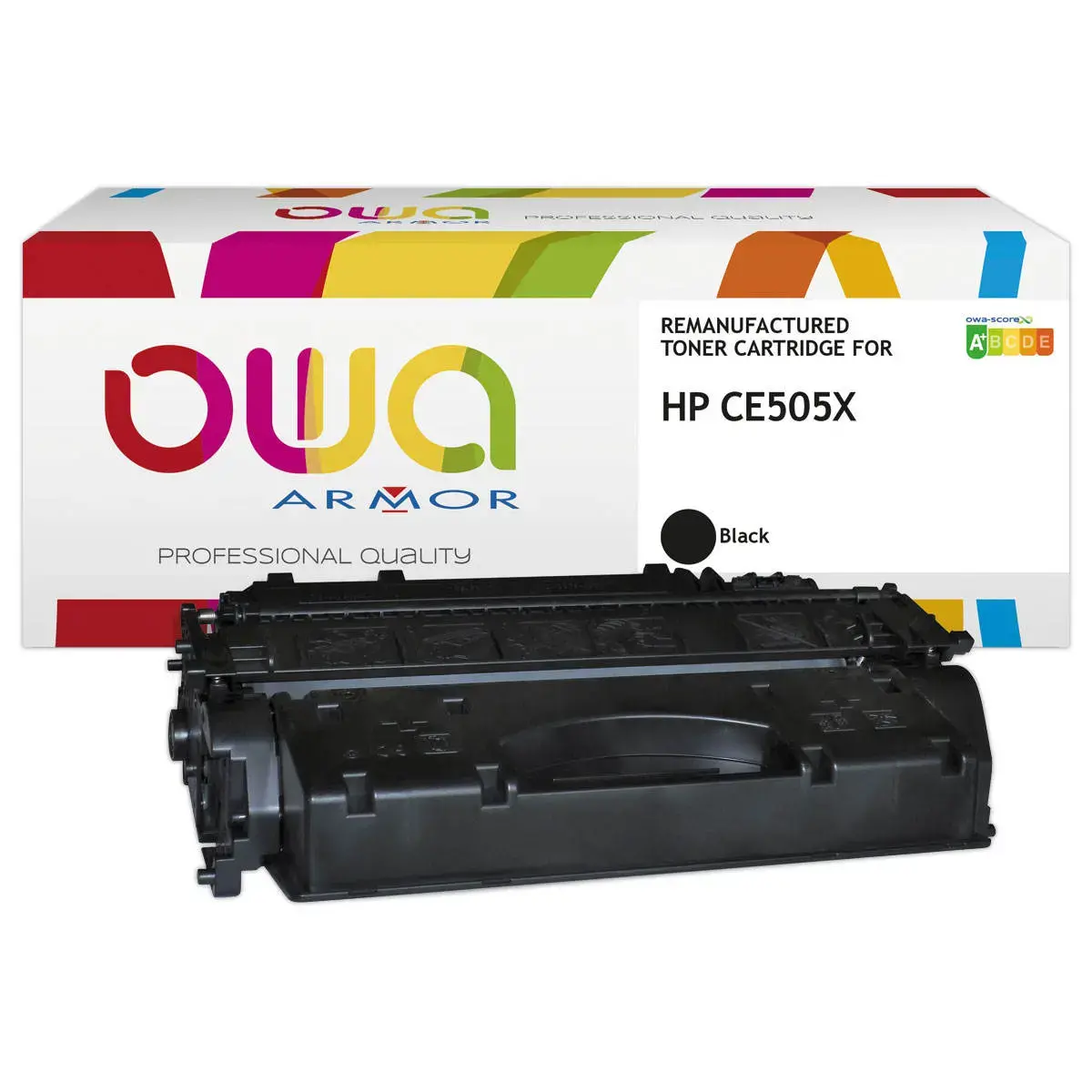 HP CE505X - toner remanufacturé OWA - extra haute capacité - Noir photo du produit