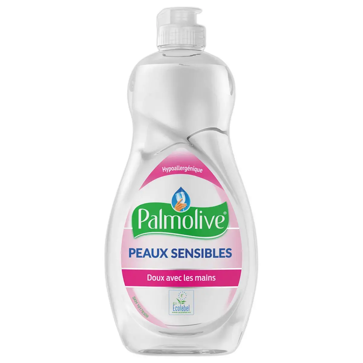 Flacon de liquide vaisselle Palmolive peaux sensibles 500ml photo du produit
