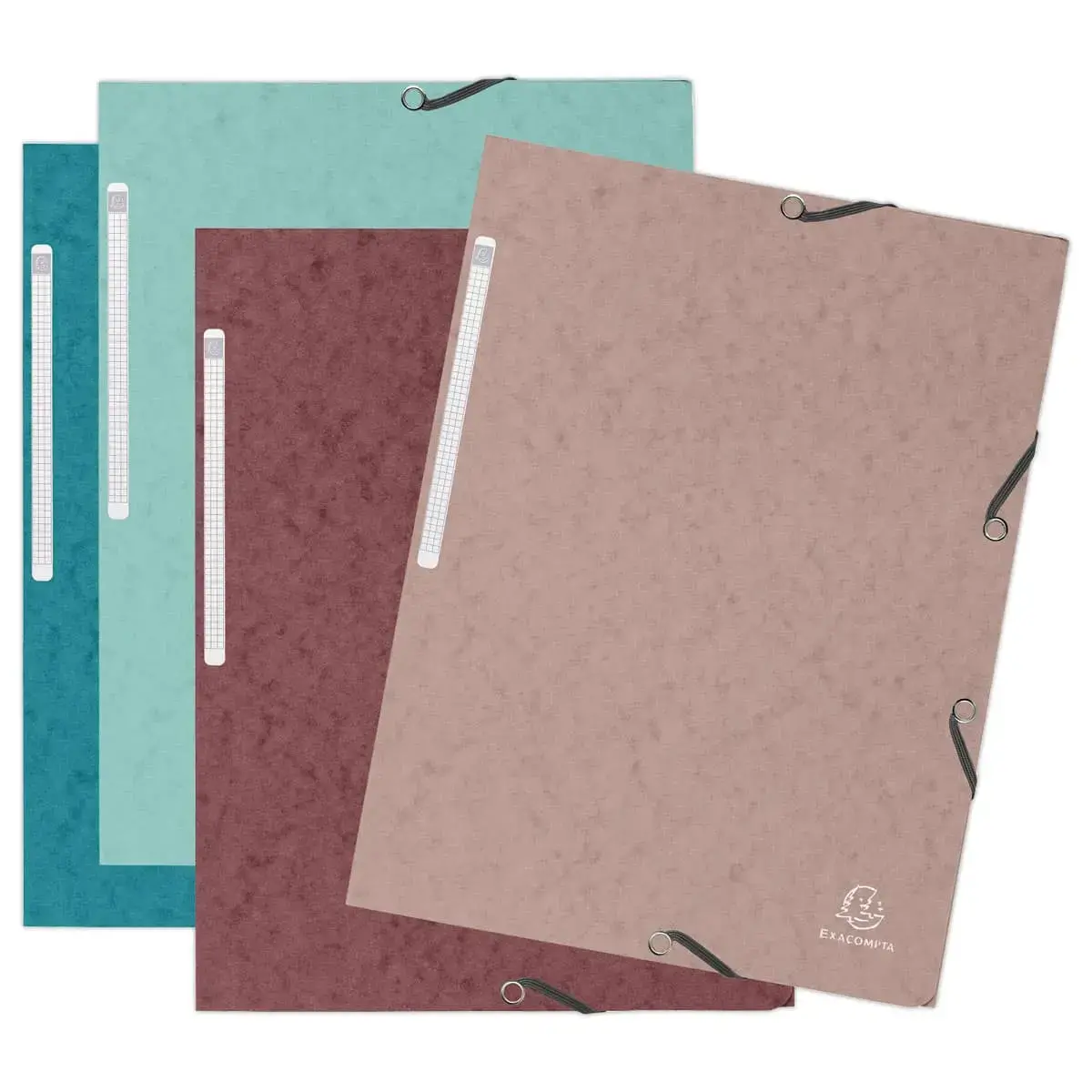 4 Chemises élastiques 3 rabats Skandi coloris assortis - EXACOMPTA photo du produit