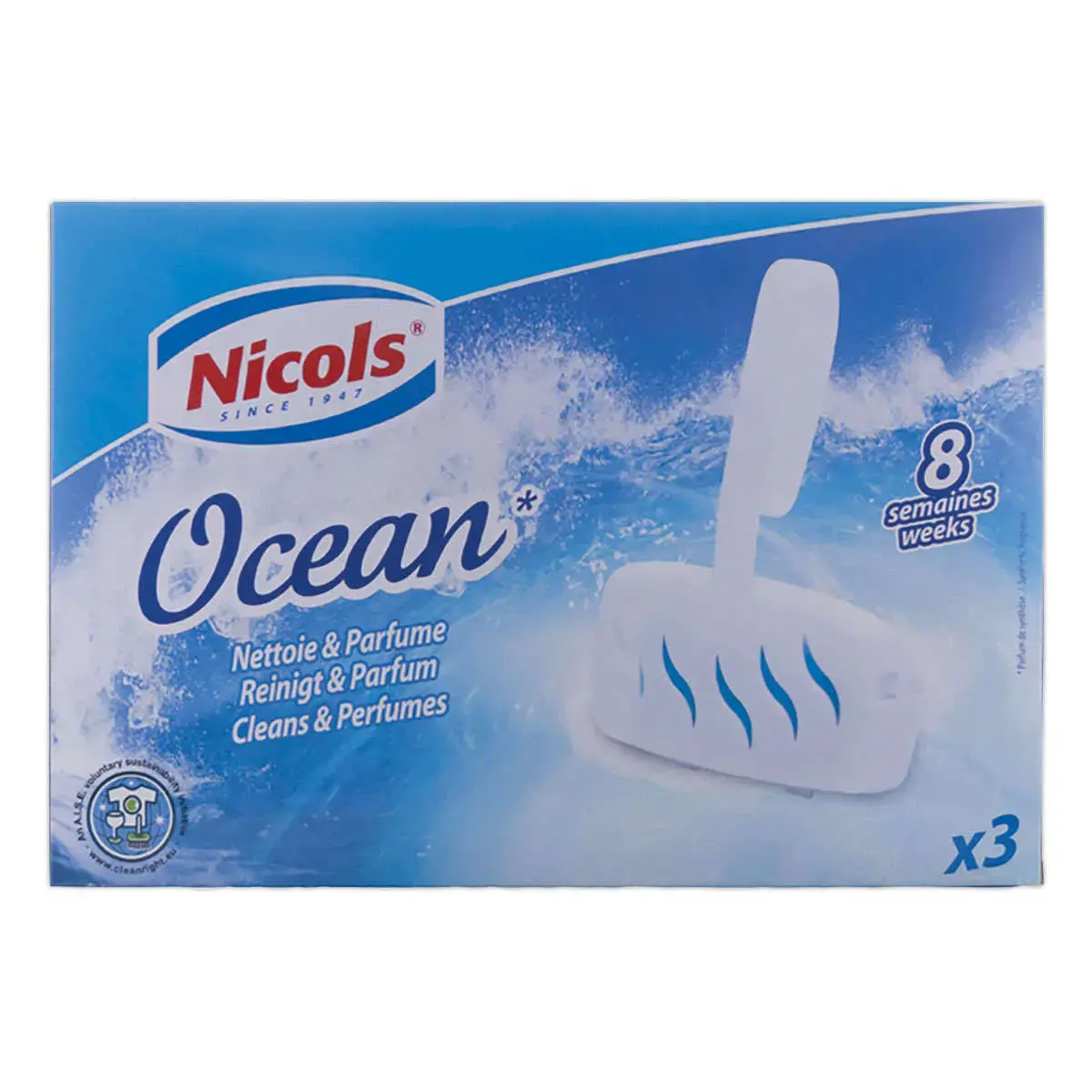 3 Blocs cuvette parfum oc&eacute;an photo du produit