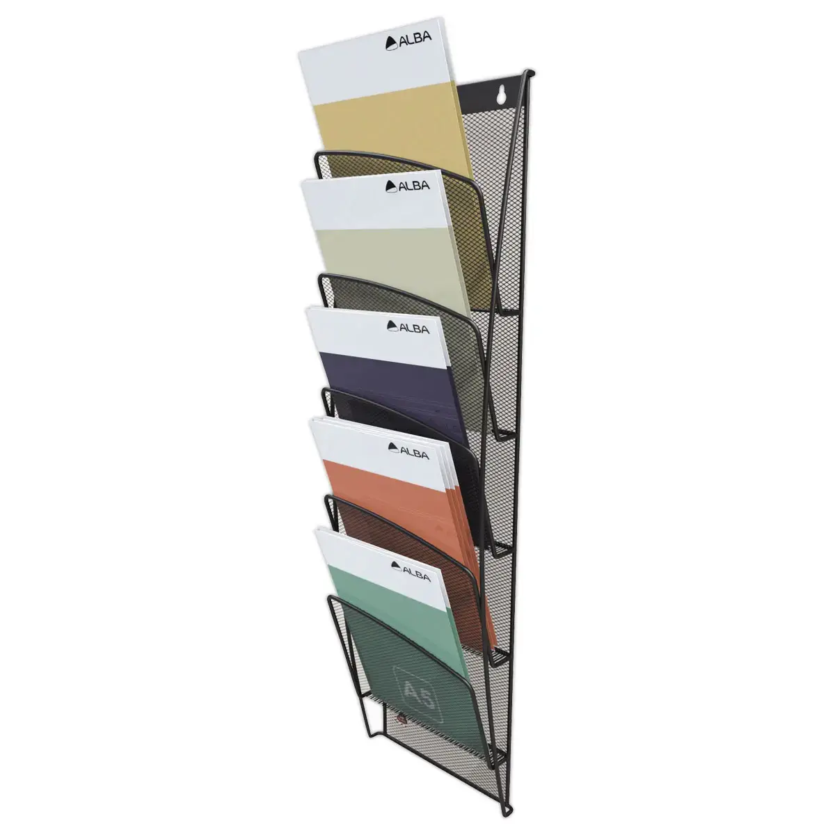Présentoir mural A5 en metal mesh photo du produit