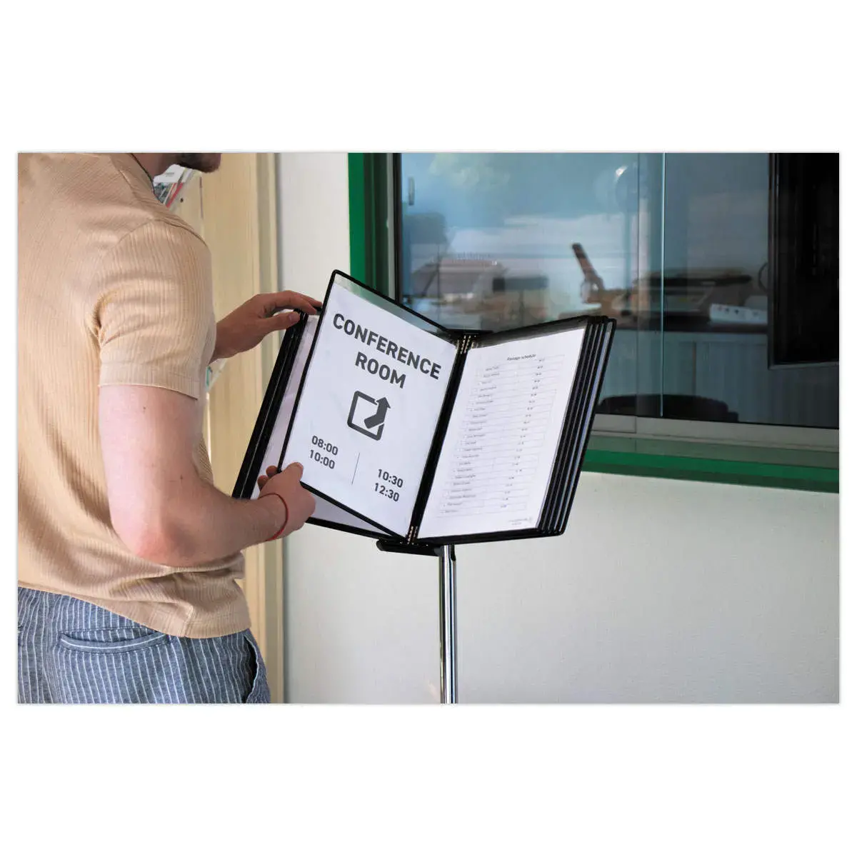 Présentoir avec support de présentation A4 photo du produit