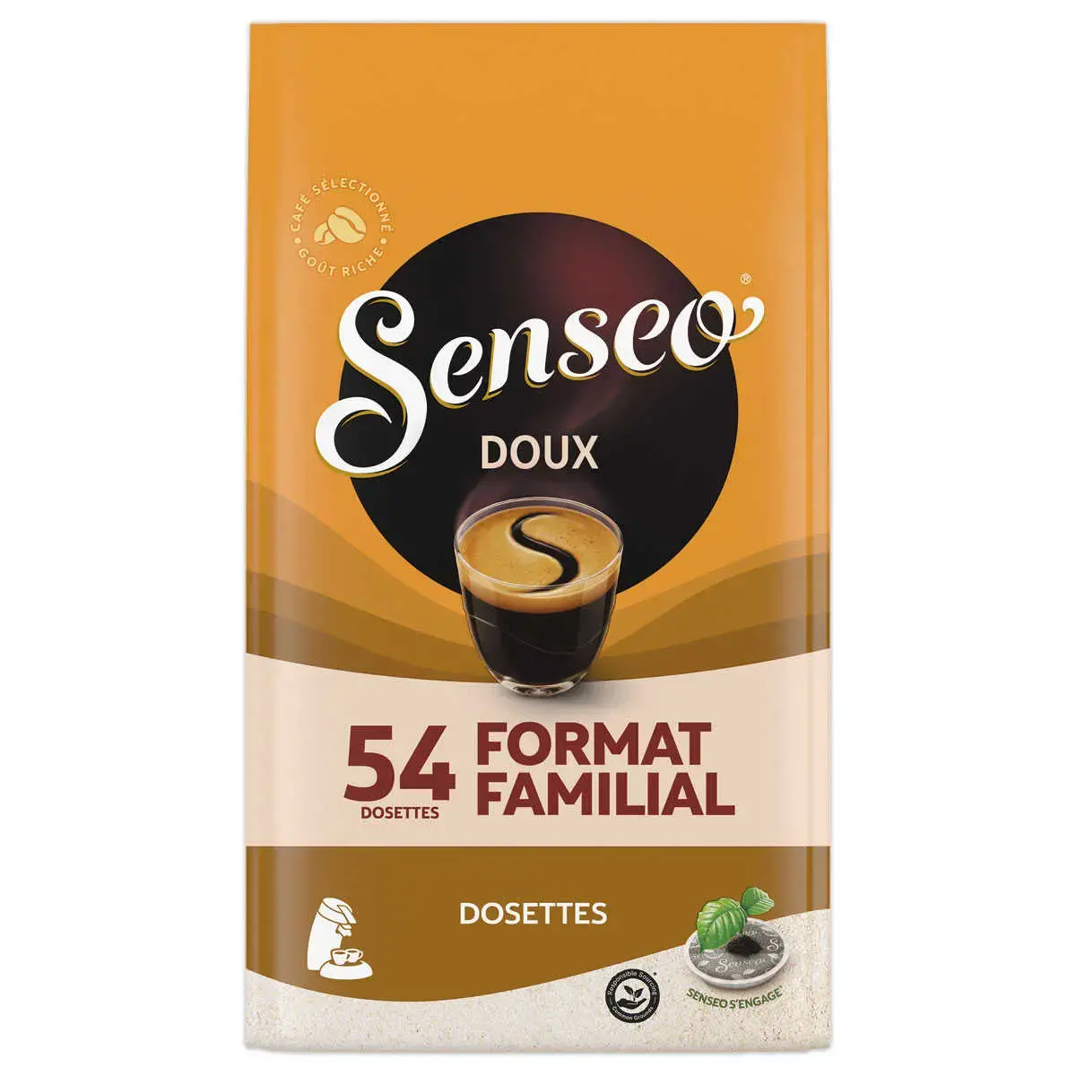 54 Dosettes de caf&eacute; SENSEO&reg; Doux photo du produit