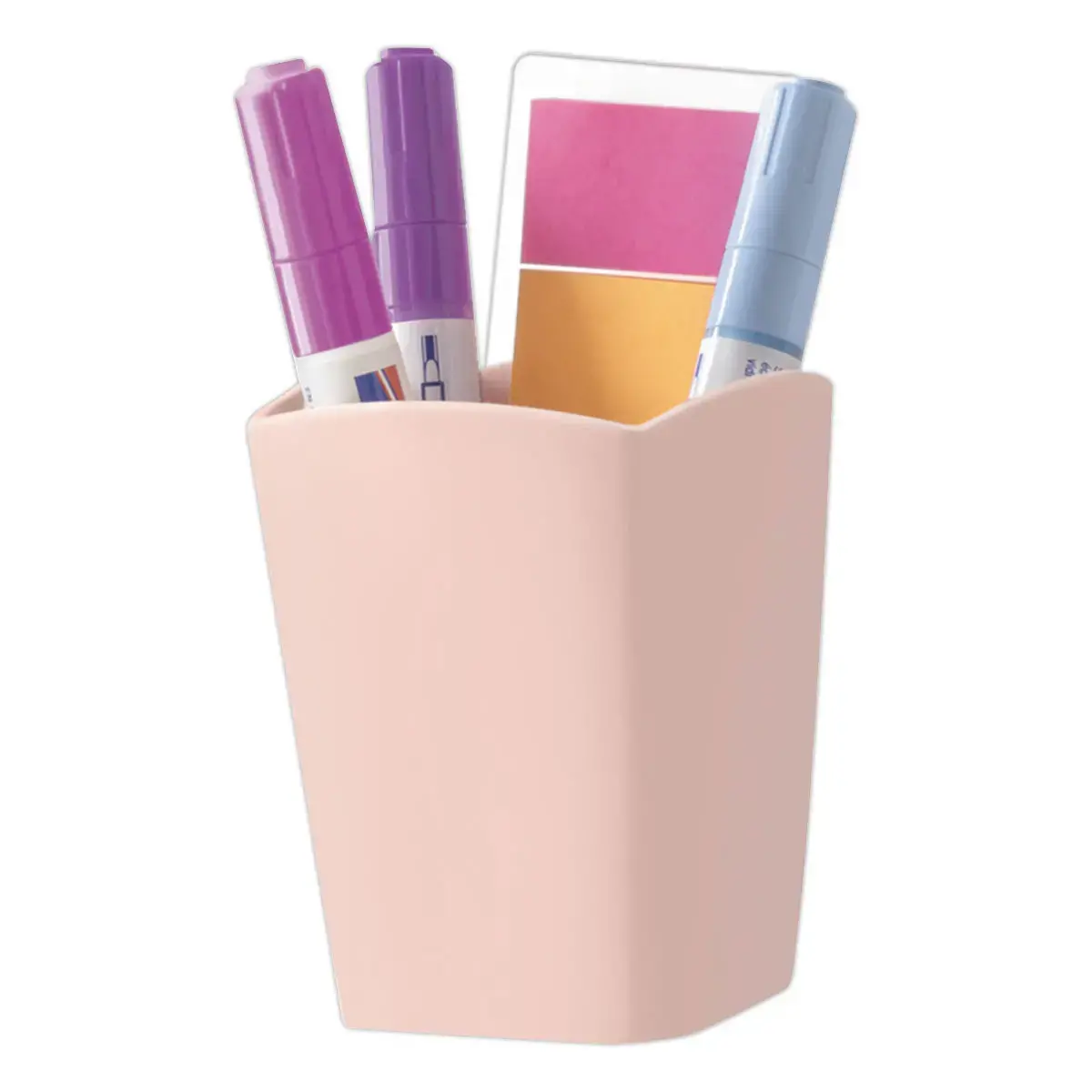 Pot à crayons magnétique rose poudré photo du produit