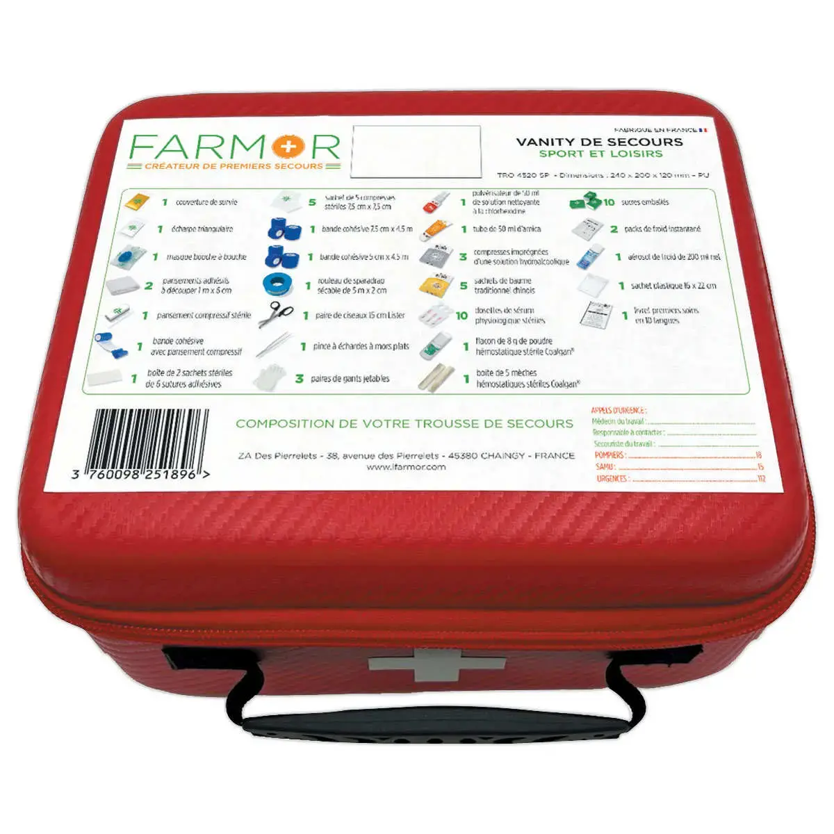Valise de secours "sports et loisirs" photo du produit