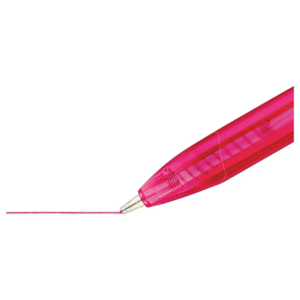 Stylo-bille triangulaire rétractable pointe moyenne 1 mm rouge photo du produit