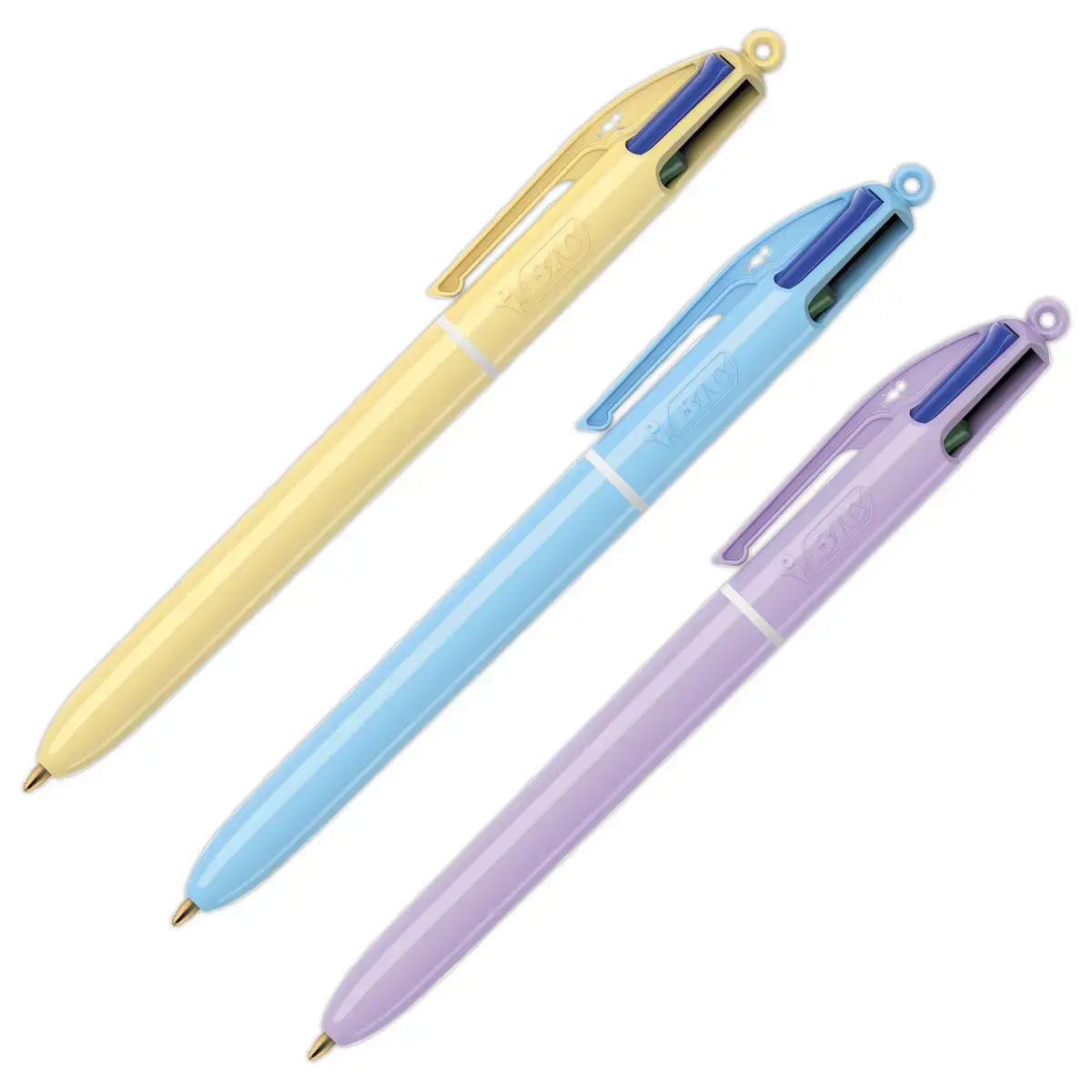 Stylo bille 4 couleurs Pastel - Ecriture moyenne - BIC photo du produit