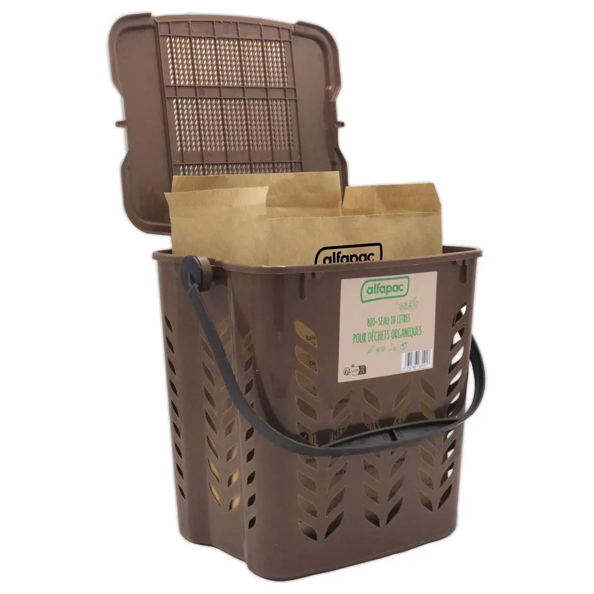 Bio-seau 10L pour la collecte de déchets organiques photo du produit