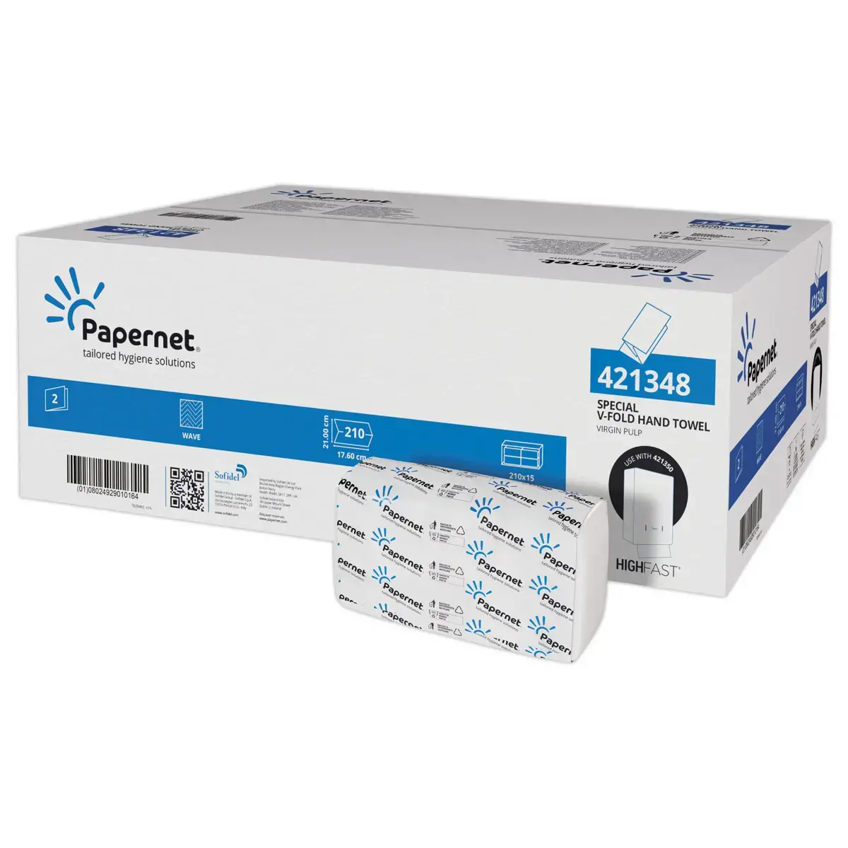 15 paquets d'essuie-mains pour distributeur High Fast TORK photo du produit