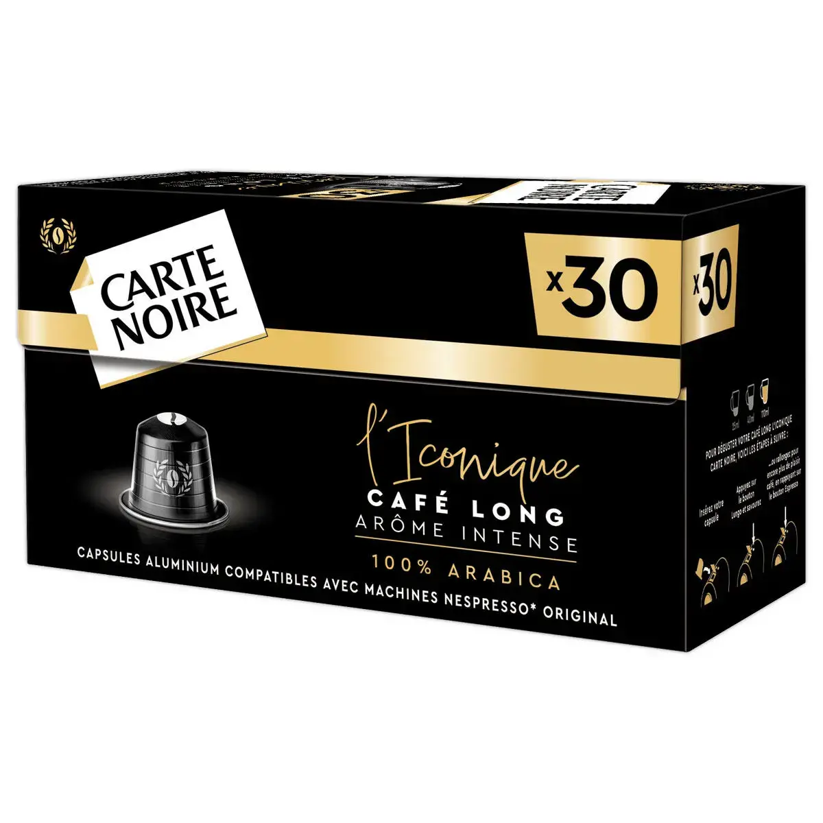 30 Capsules Carte Noire Iconique - Compatibles Nespresso photo du produit