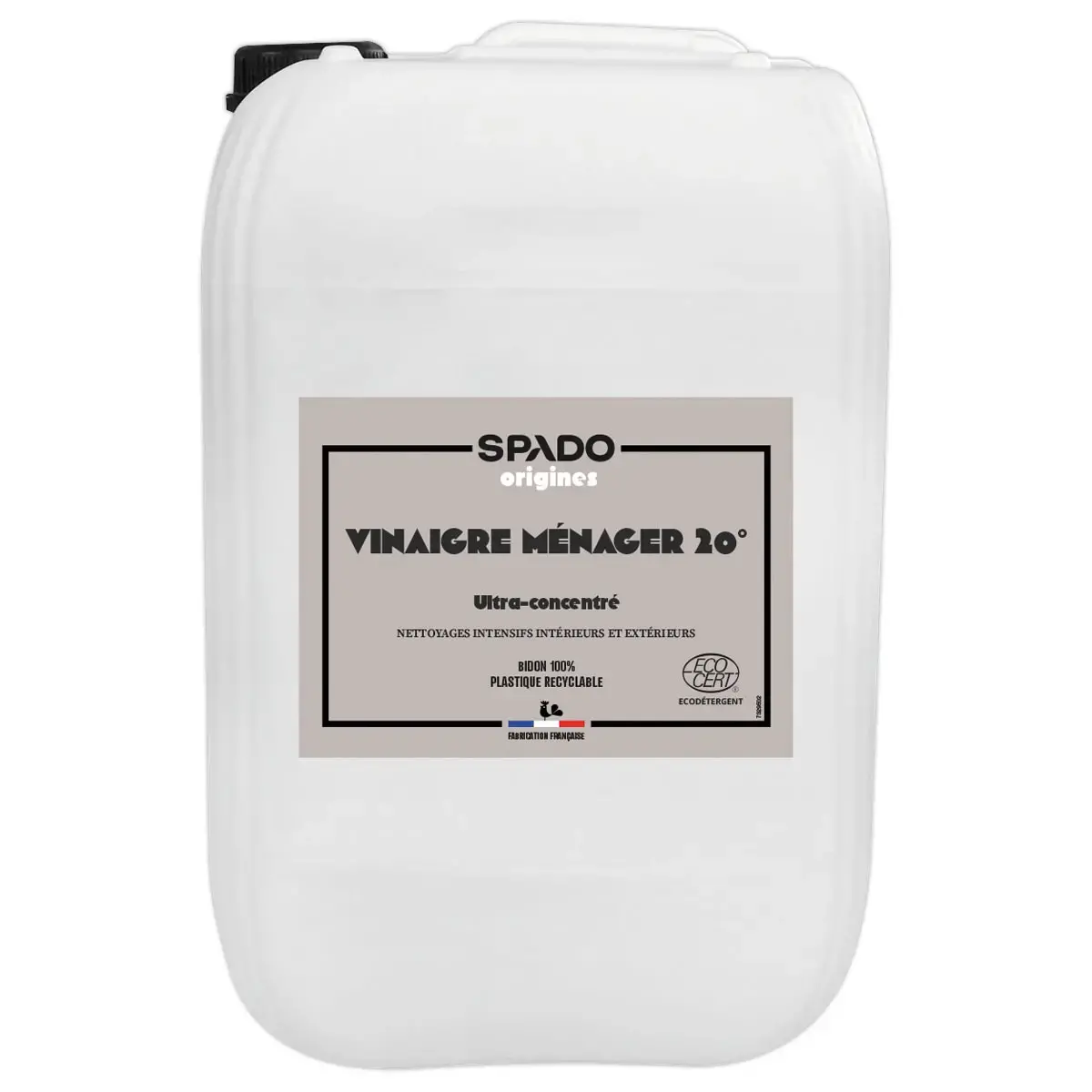 Spado Origines vinaigre blanc 20&deg; Ecocert 10L photo du produit