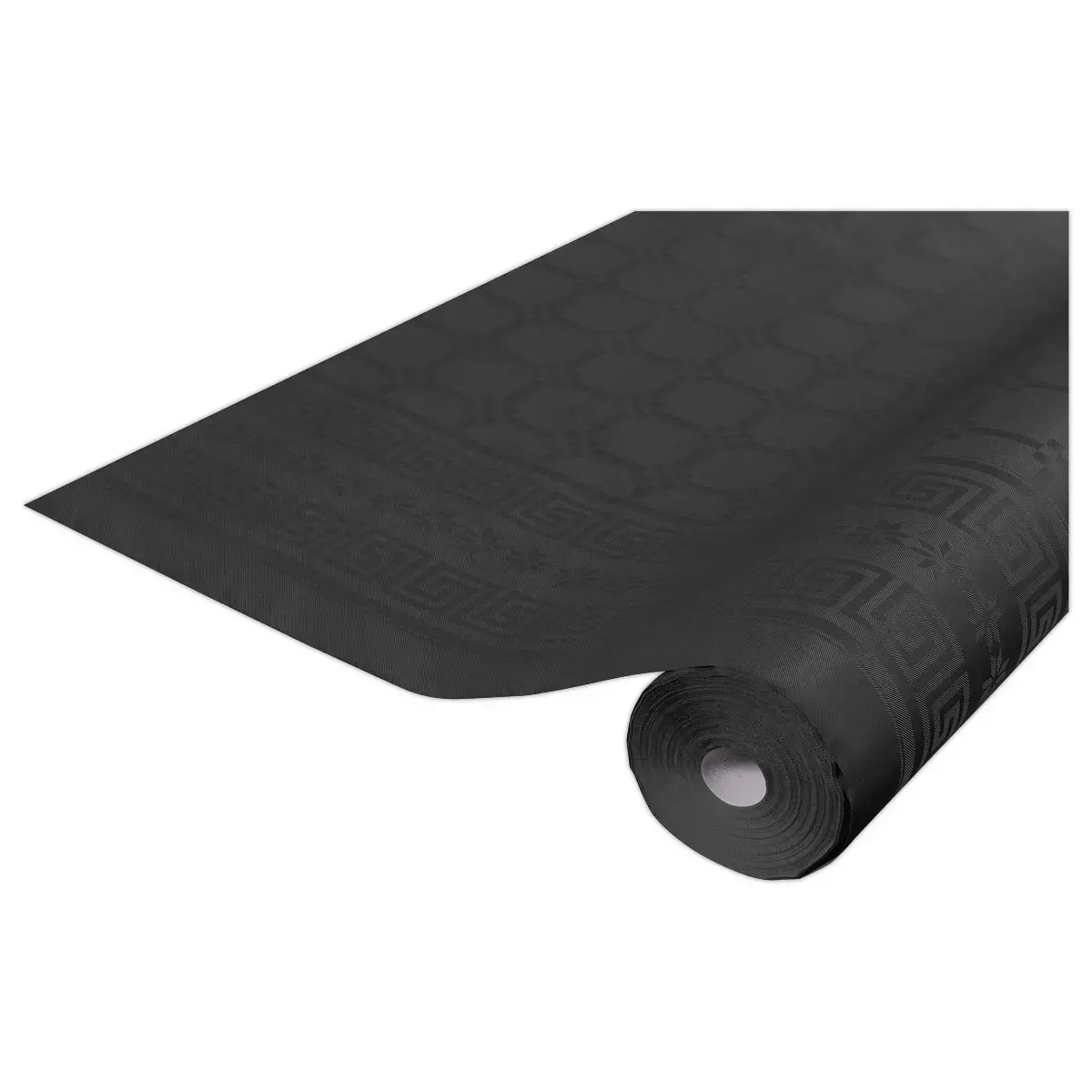 Nappe en papier 6x1,18 m en rouleau Noir - Pro nappe photo du produit