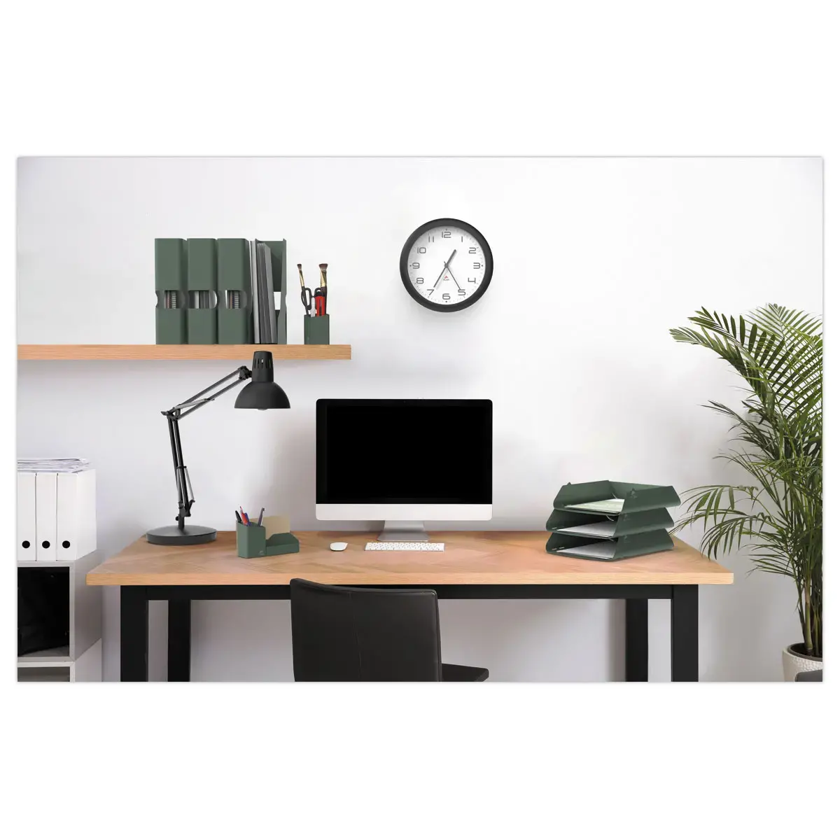 Pot à crayons métal - Vert céladon photo du produit