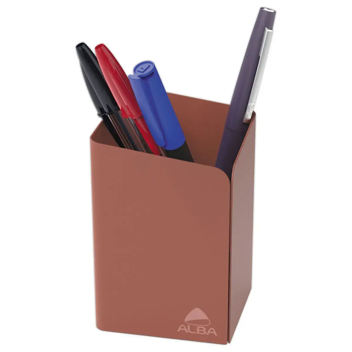 Pot à crayons métal - Terracotta photo du produit