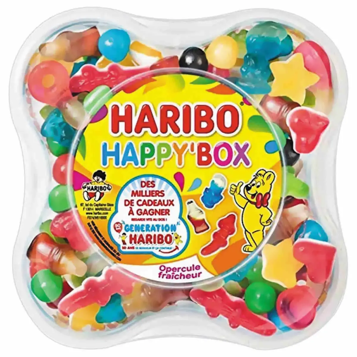 Bonbons HARIBO happy box - 600 grammes photo du produit