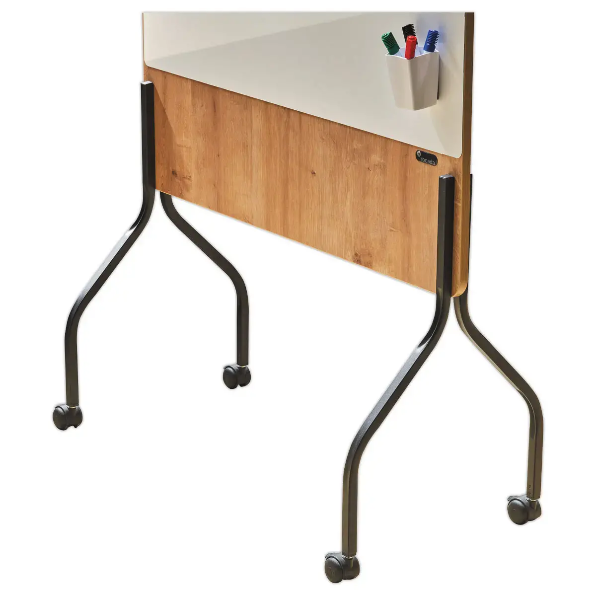 Tableau Blanc en bois - mobile et vertical photo du produit