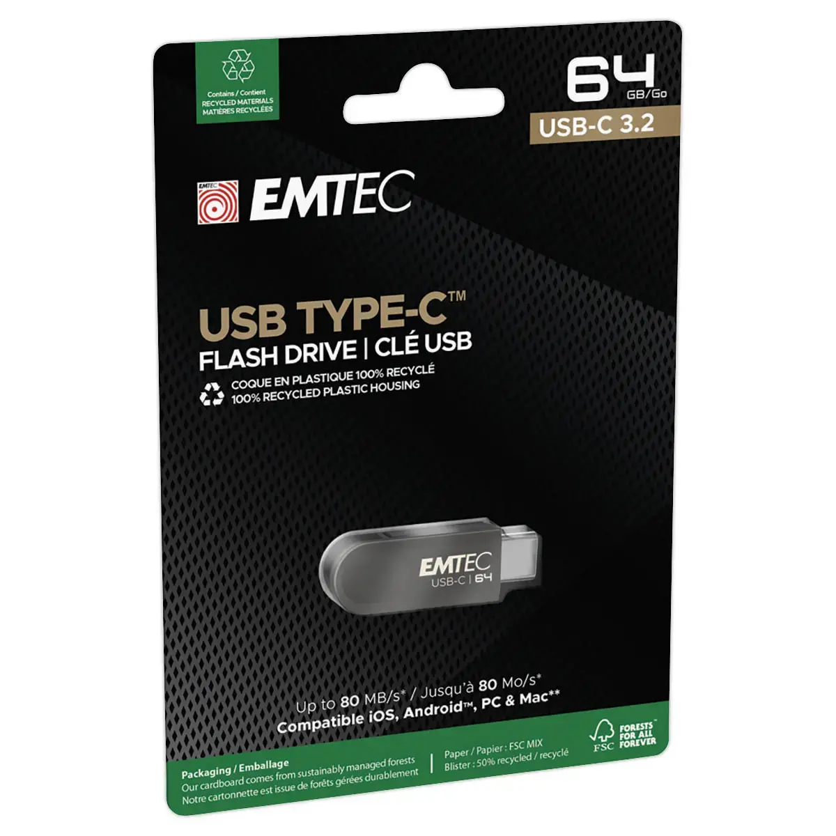 Clé USB 3.2 64 GB photo du produit