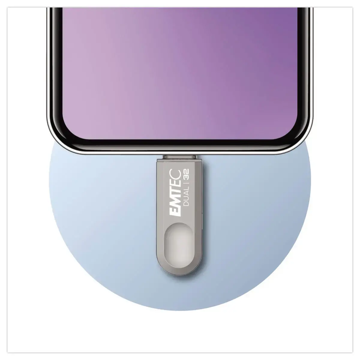 Cl&eacute; USB double connectique 2.0 USB-A/USB-C 32Go photo du produit