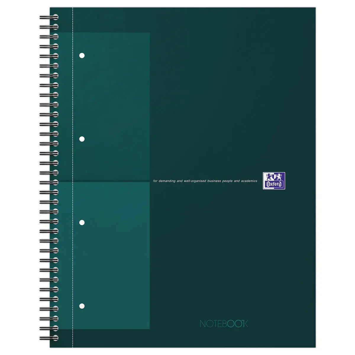 Cahier spirale Notebook A4+, 160p, 5x5, Oxford international Vert photo du produit