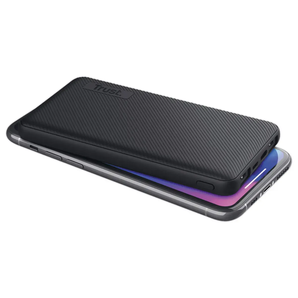 Batterie externe Powerbank Trust PrimoEco 10.000 mAh - Noir photo du produit