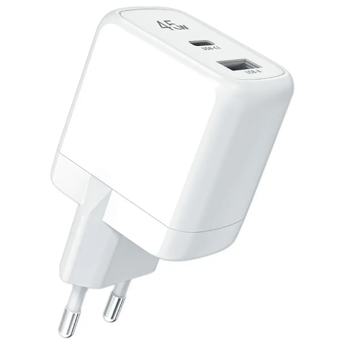 Chargeur secteur GAN 2 ports USB 45W photo du produit