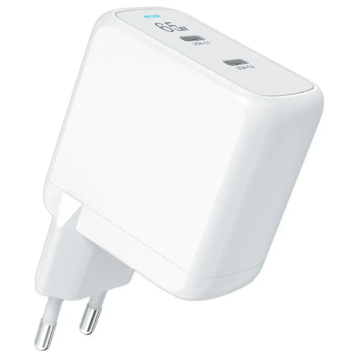 Chargeur secteur GAN 2 ports USB-C 65W photo du produit