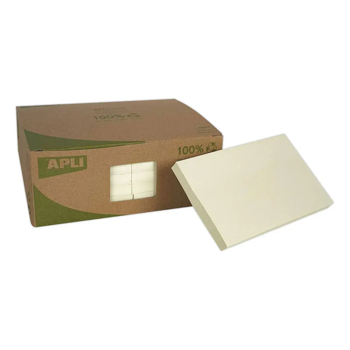 12 Blocs recyclés 125 x 75 mm jaunes, 100feuilles photo du produit