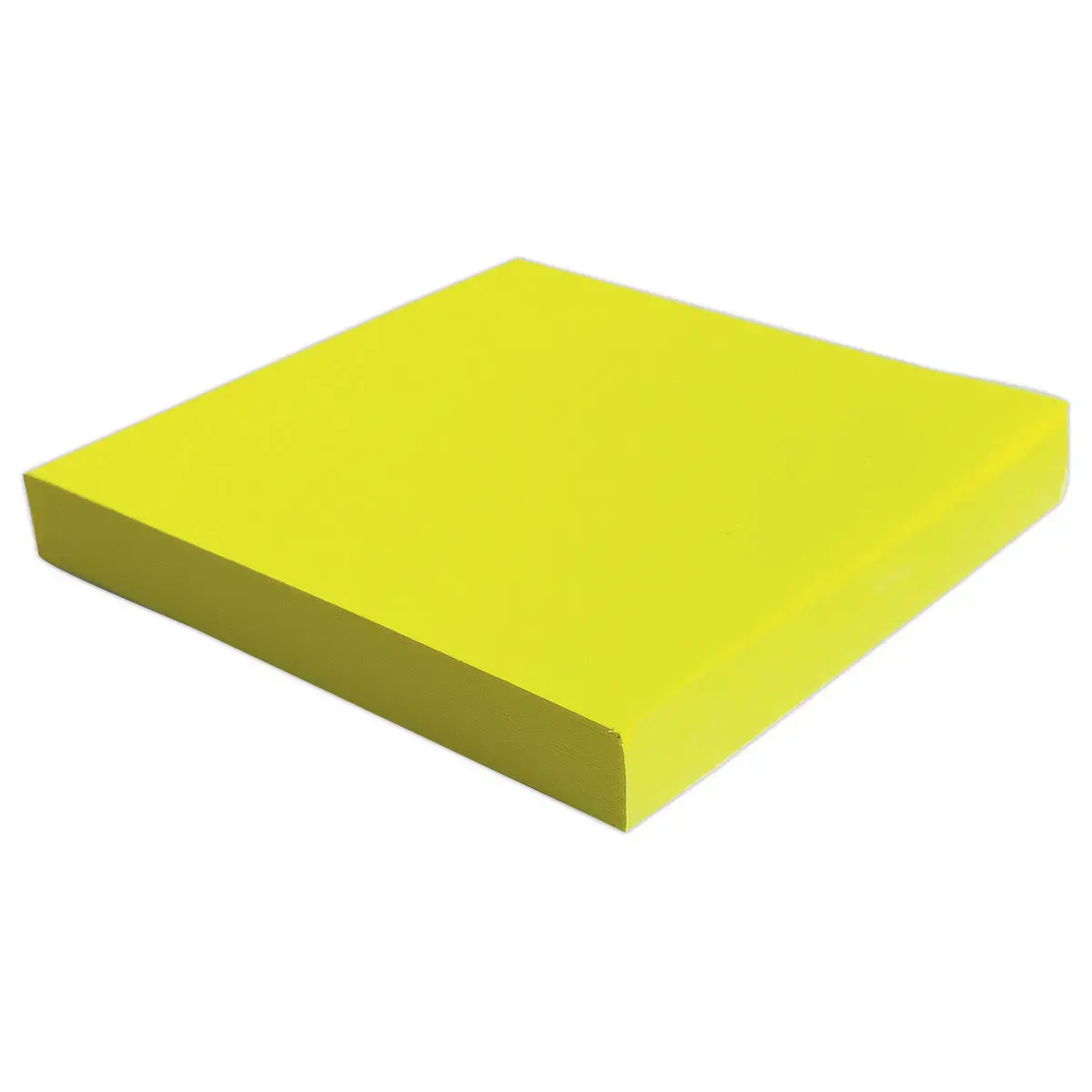 Bloc notes adh&eacute;sives 75 x 75 mm jaune fluo photo du produit