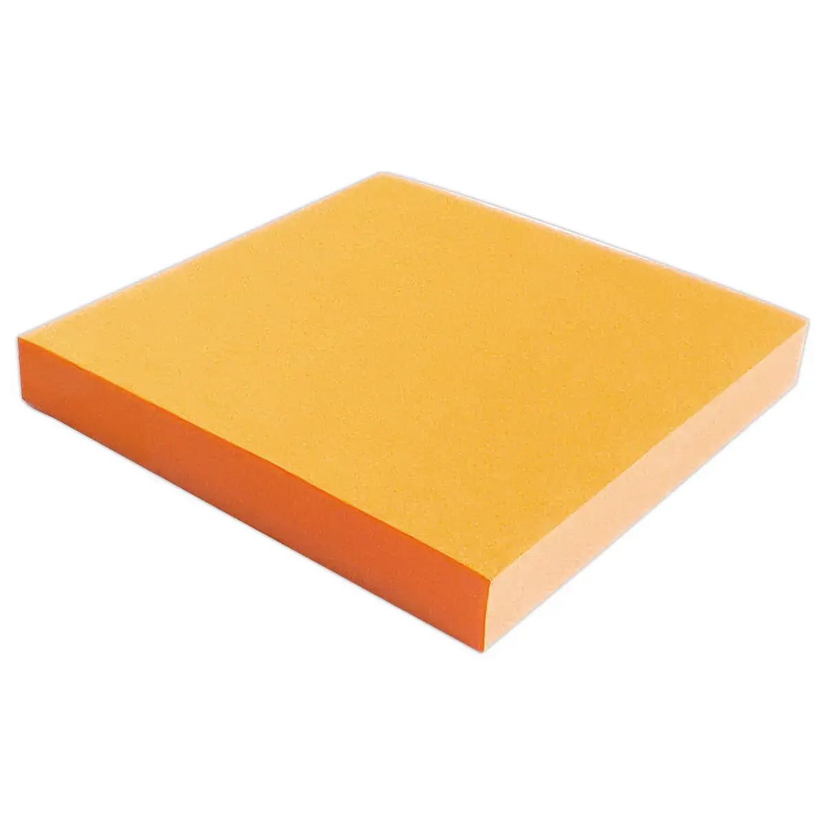 Bloc notes adh&eacute;sives 75 x 75 mm orangefluo photo du produit