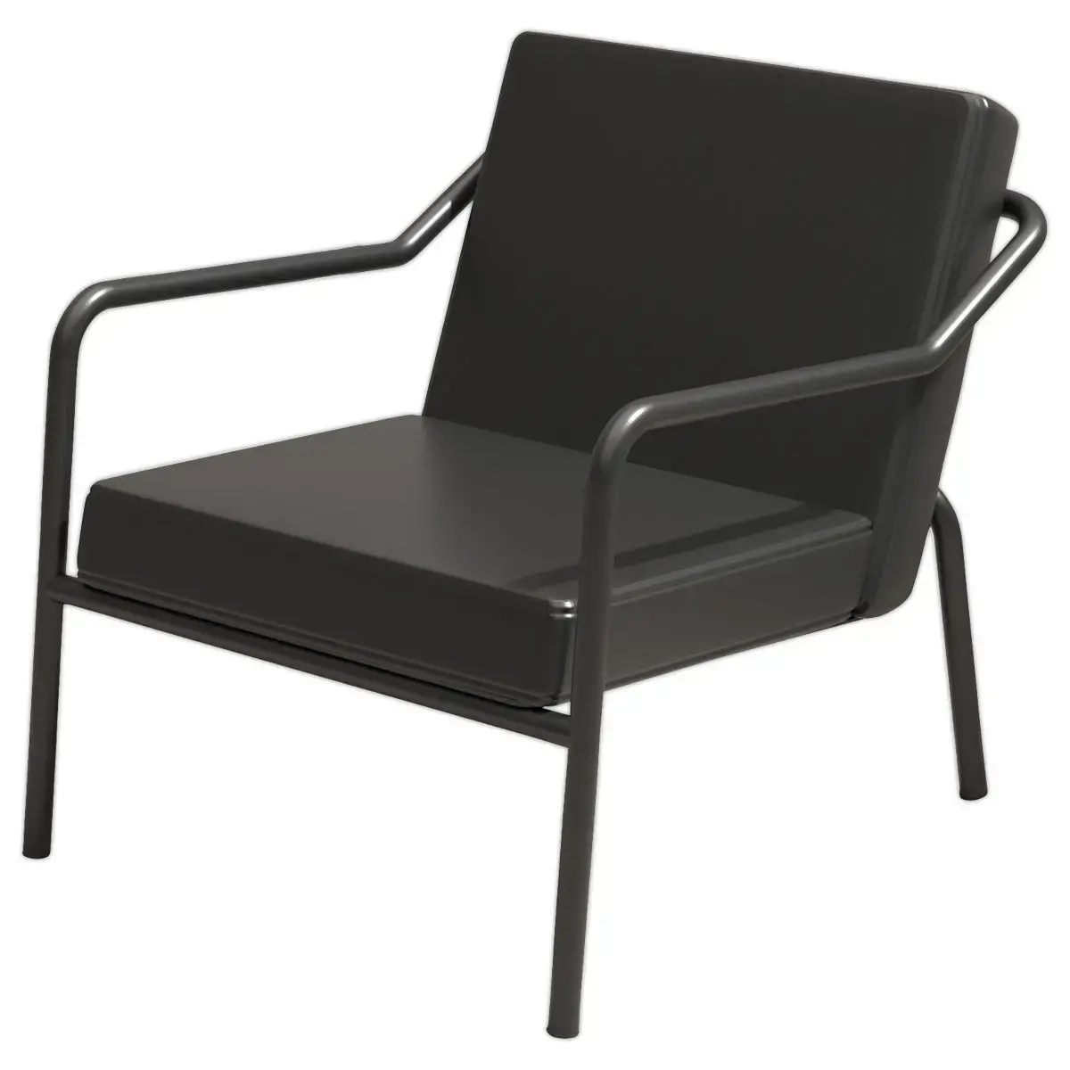 Fauteuil MEDSO simili cuir noir mont&eacute; photo du produit