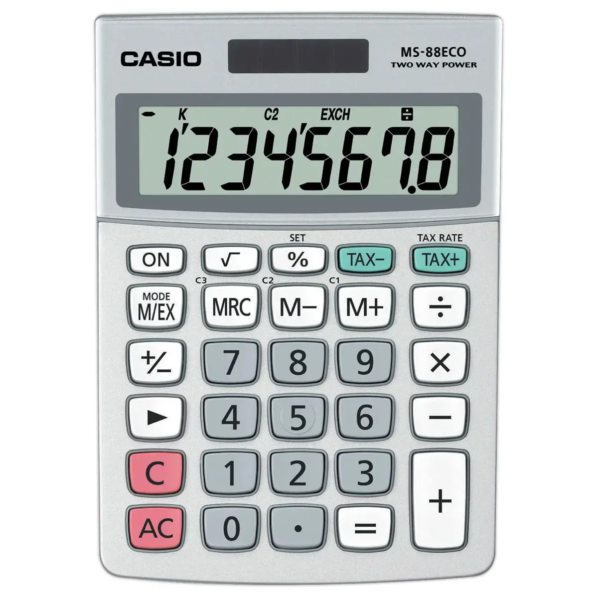 Calculatrice Casio MS-88ECO 8 chiffres photo du produit