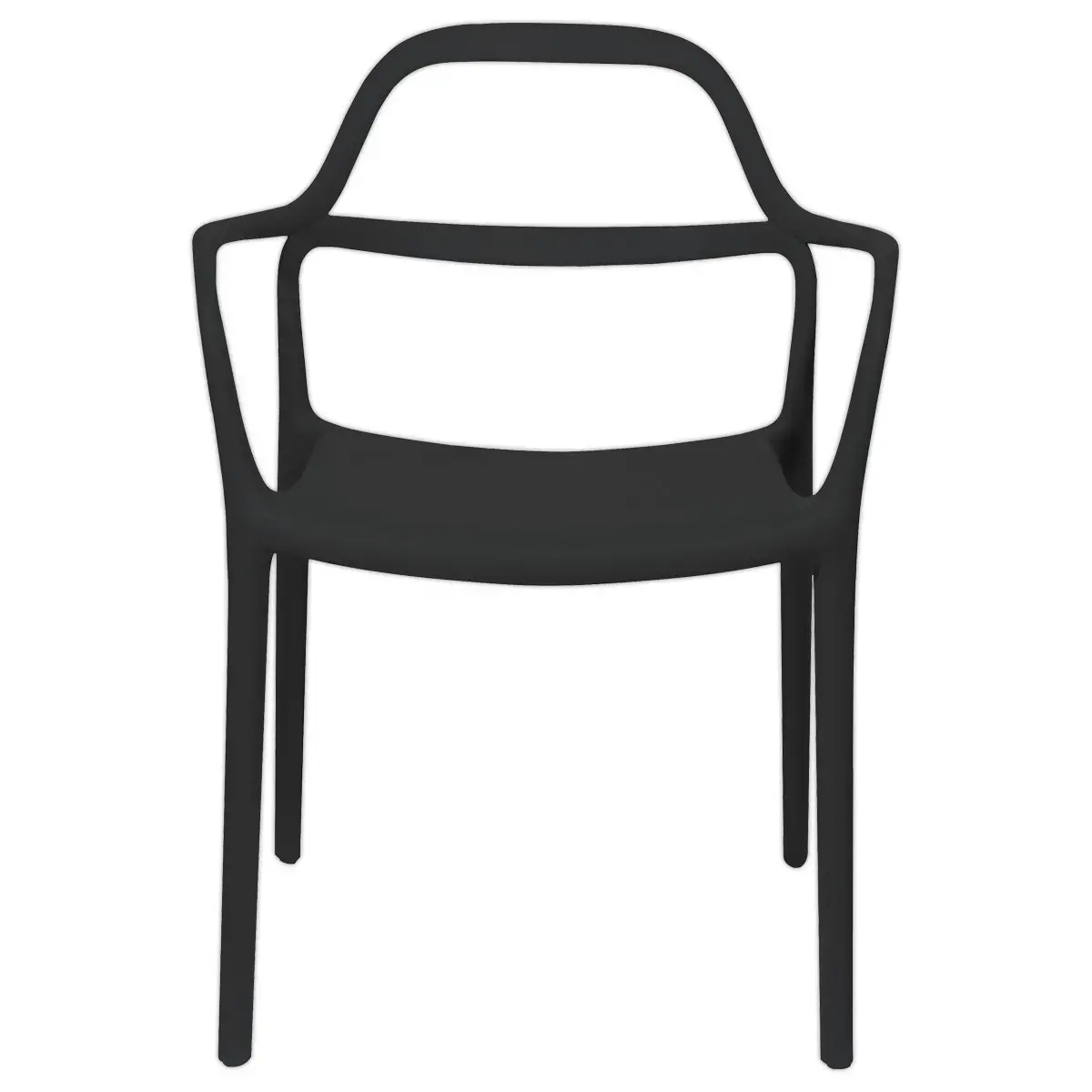 2 Chaises NOVA intérieures/extérieures noires photo du produit