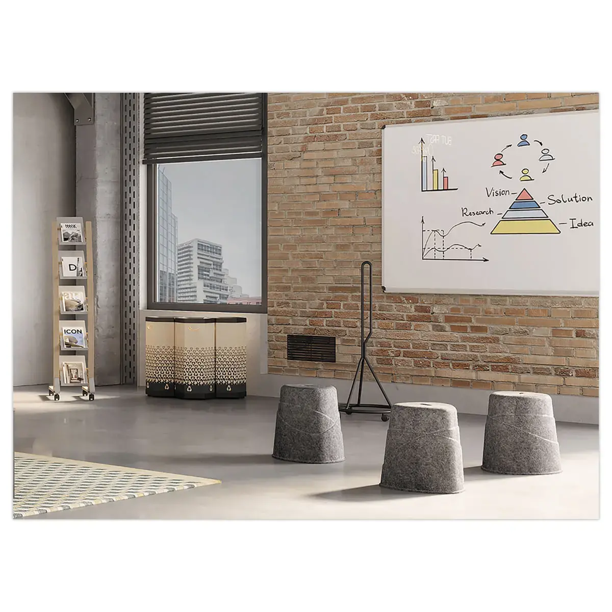 Chariot mobile pour tabouret NIMBO photo du produit