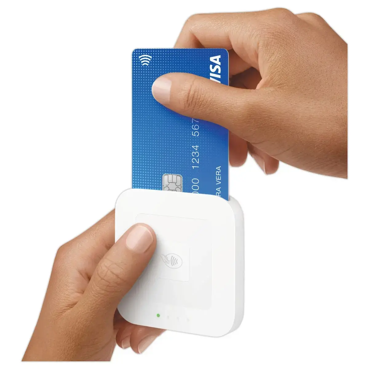 Lecteur de carte bancaire - Blanc photo du produit