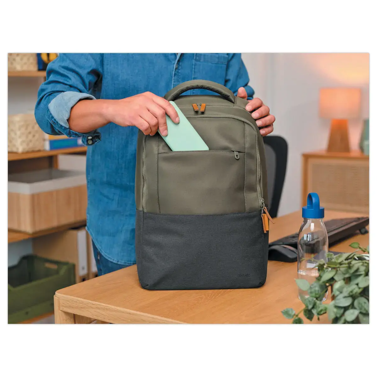 Sac à dos de 16" LISBOA - Vert photo du produit