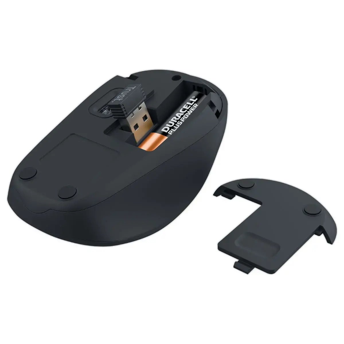 Souris sans fil compacte Yvi + Eco - Noire photo du produit