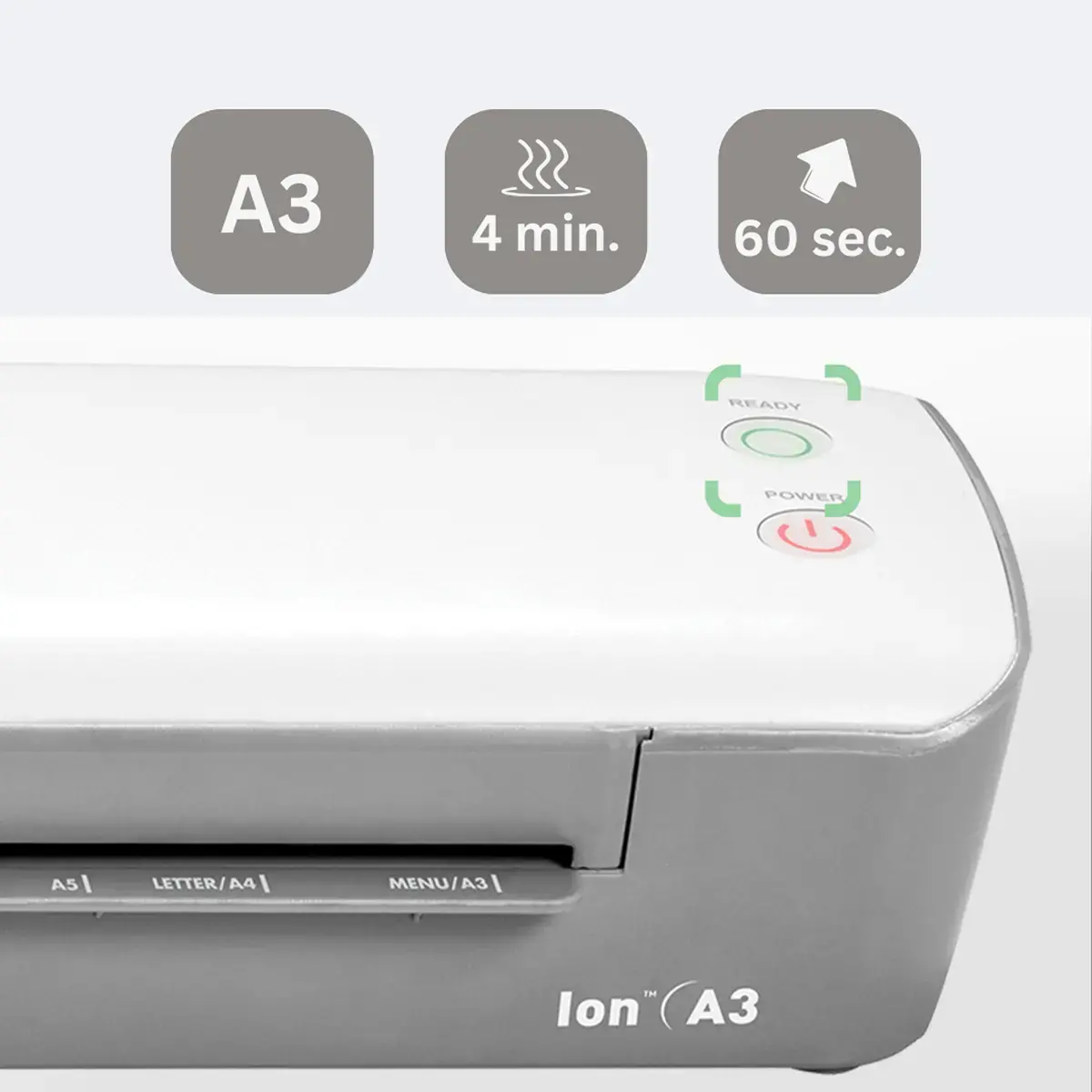 Plastifieuse Ion – A3 – Blanc – Fellowes photo du produit