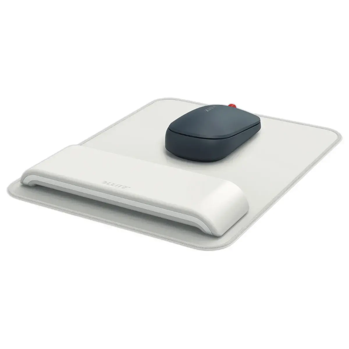 Tapis de souris ergonomique avec repose-poignets r&eacute;glable - Gris clair photo du produit