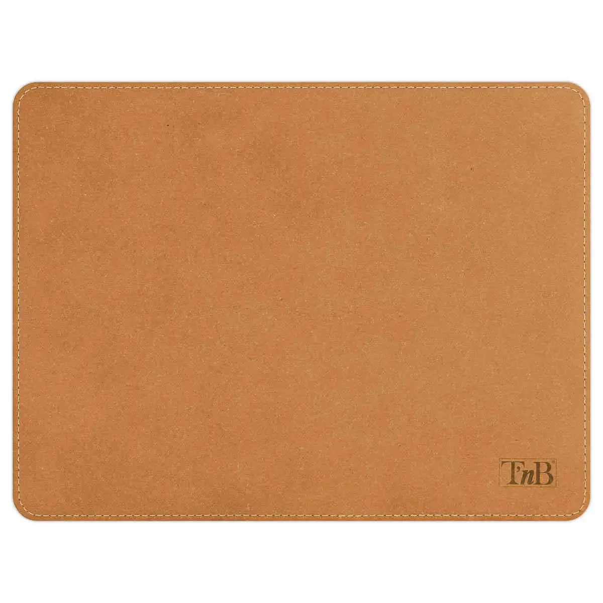 Tapis de souris en cuir recyclé - Marron - T'NB photo du produit