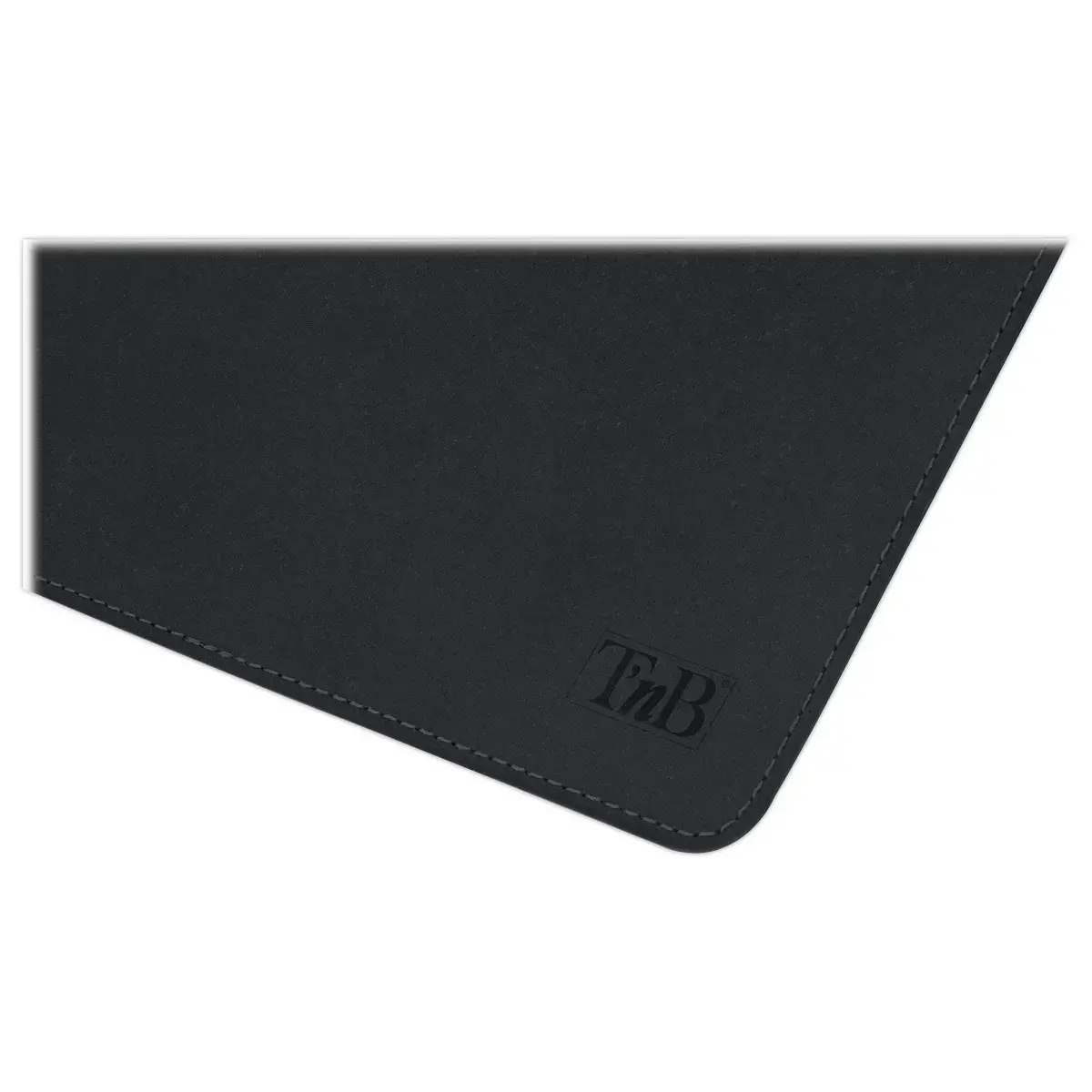 Tapis de souris en cuir recycl&eacute; - Noir - T'NB photo du produit