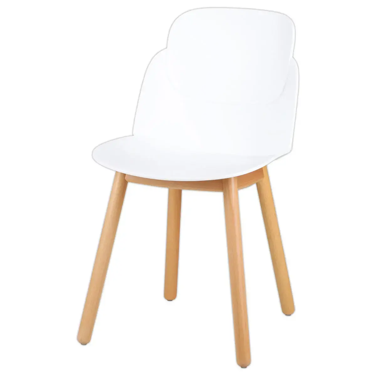 2 CHAISES TULIPE BLANC MONTÉES photo du produit