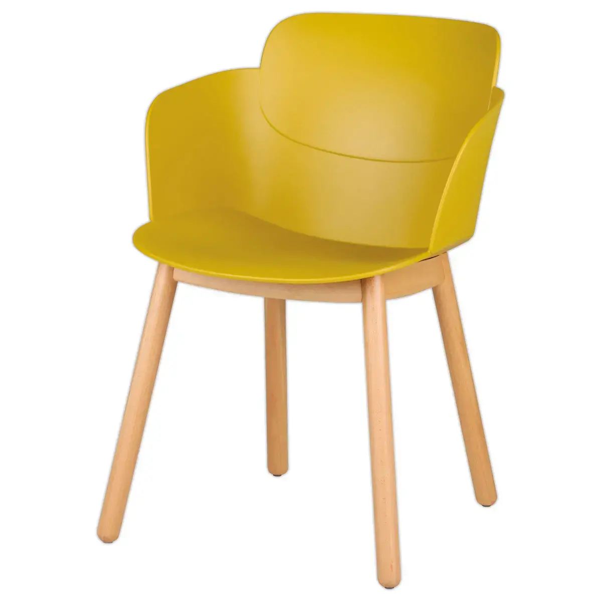 2 FAUTEUILS TULIPE JAUNE MONTÉS photo du produit