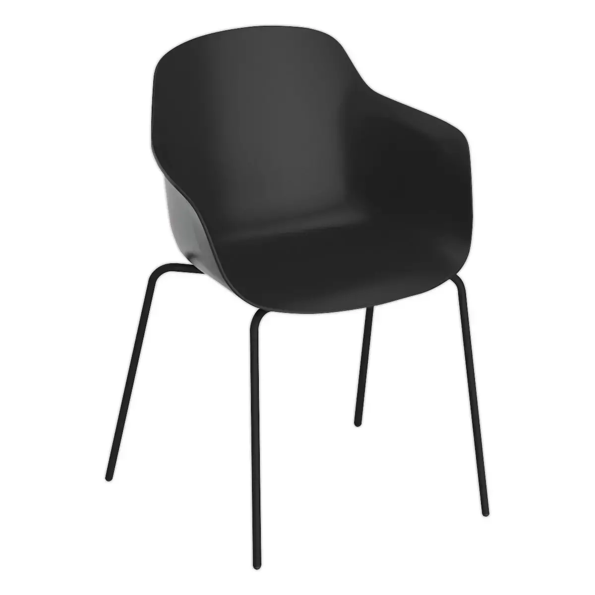 FAUTEUIL WEEKLY METAL NOIR photo du produit