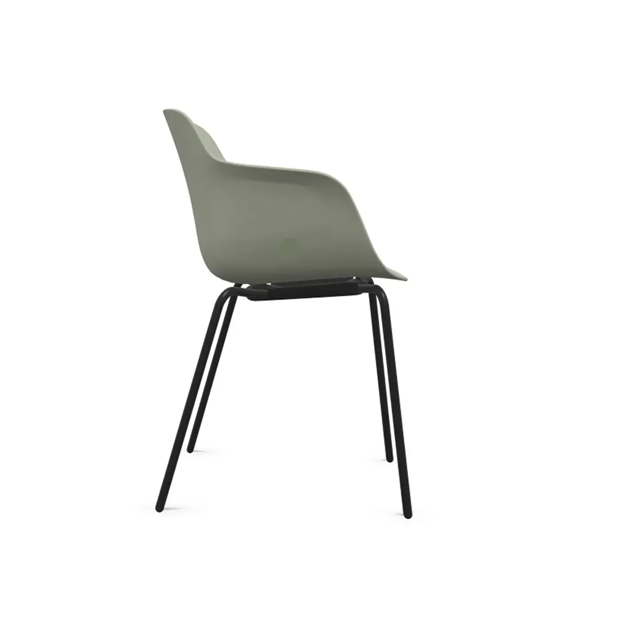 Fauteuil WEEKLY métal vert monté photo du produit